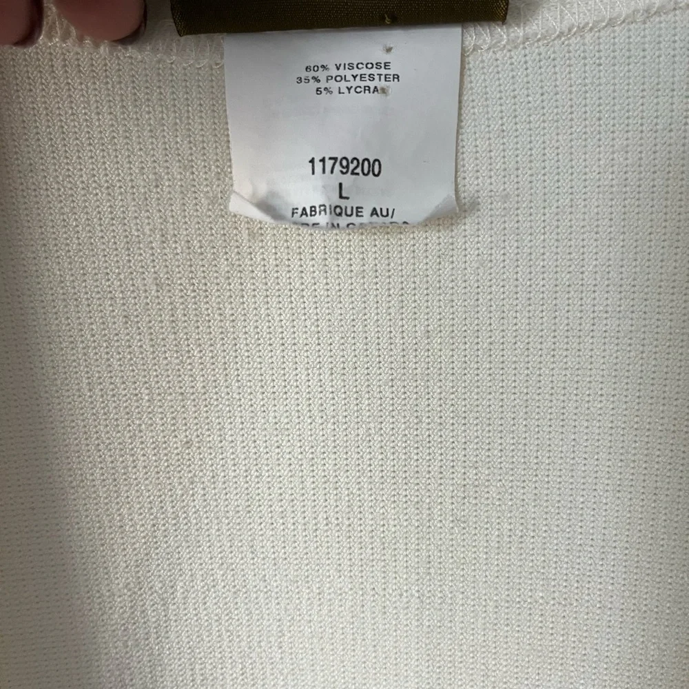 Linda Lundstrom vintage long cream cardigan - Picture 7 of 10